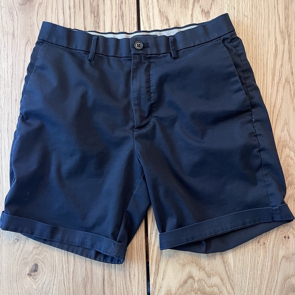 Bannana Republic Classic Preppy Mens Black Chino Shorts‎ Sm-Med Size 31